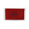 IMPRINTED Red Basic Microfiber Cloth-In-Case (100 per box / Minimum order - 5 boxes) 